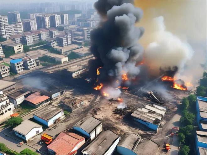 星空体育网站：燕郊爆燃事故敲警钟USTHPI-4G无线物联灭火器传感器助力城市安全(图1)
