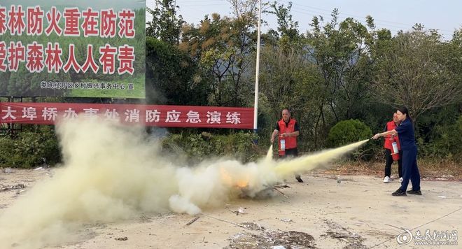 大埠桥街道：开展秋冬季森林防灭火“131”快速处置机制实战演练(图2)