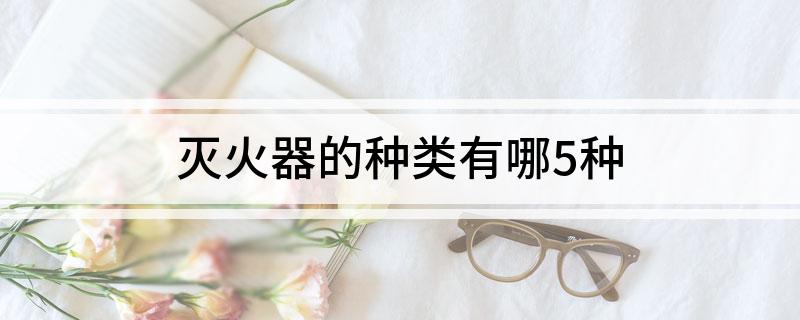 灭火器的种类有哪5种(图1)