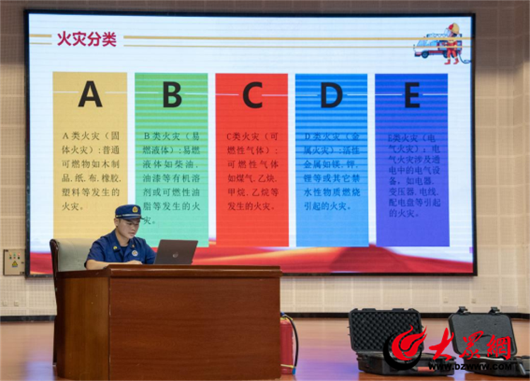 星空体育：枣庄职业学院成功举办2024级新生消防安全培训及灭火演练活动(图1)