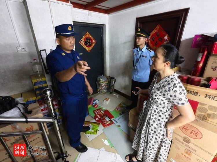 海口消防聚焦“九小”场所开展消防安全集中检查行动(图2)