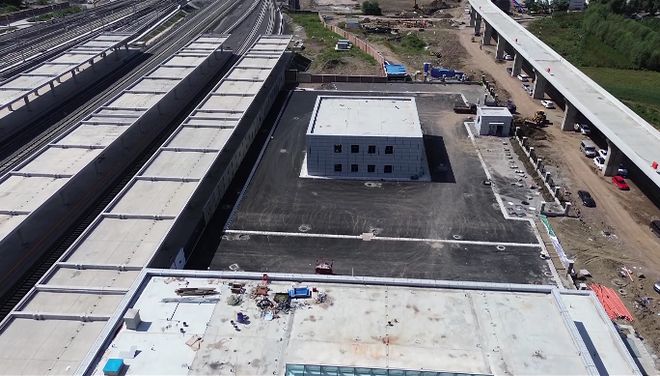 通化高铁综合客运枢纽重要组成部分——通化长途客运站建设进入尾声(图2)