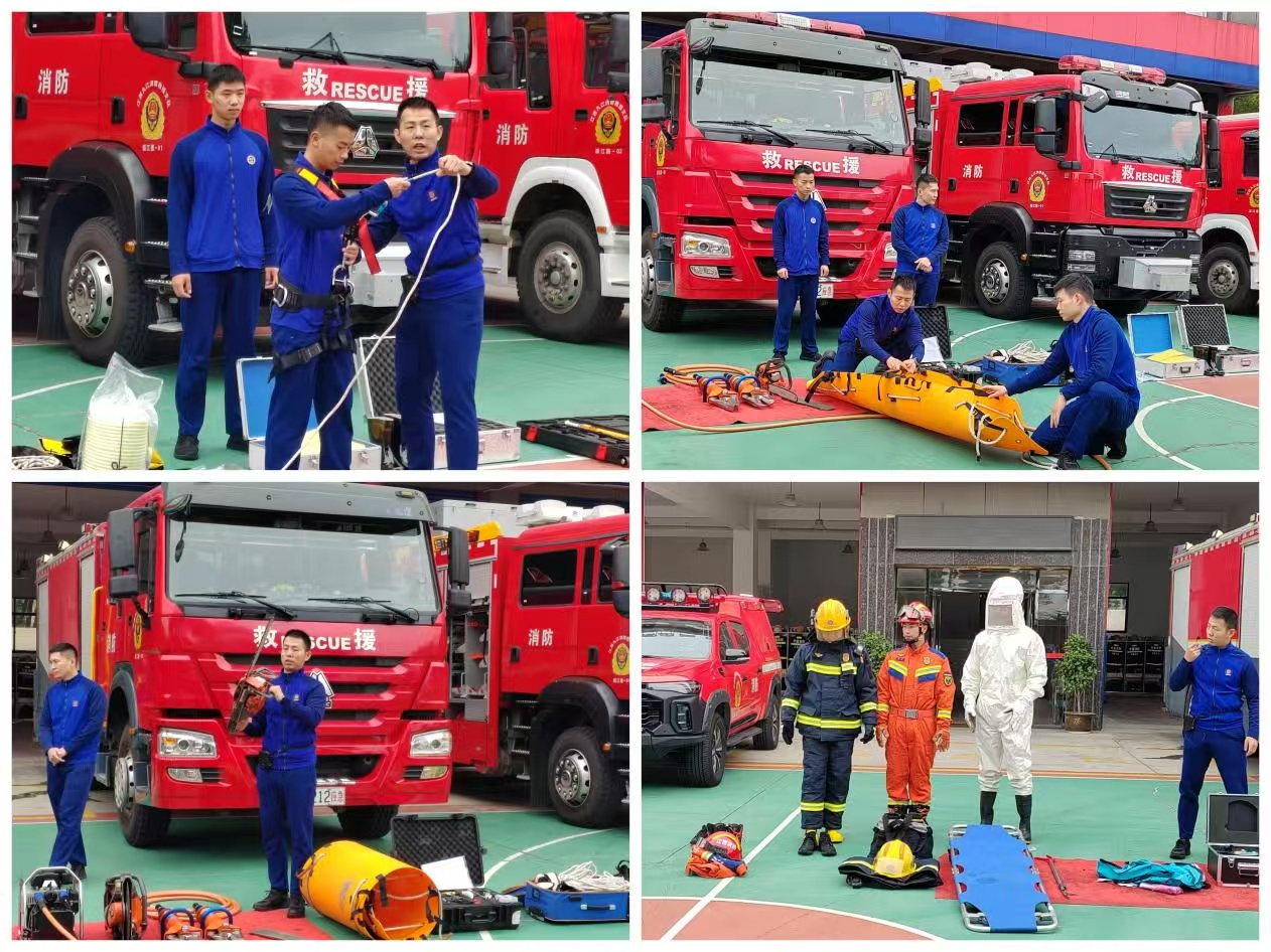 消防“零距离”致敬“火焰蓝”——浔阳区第五幼儿园组织师生走进九江市消防救援支队水上大队(图2)