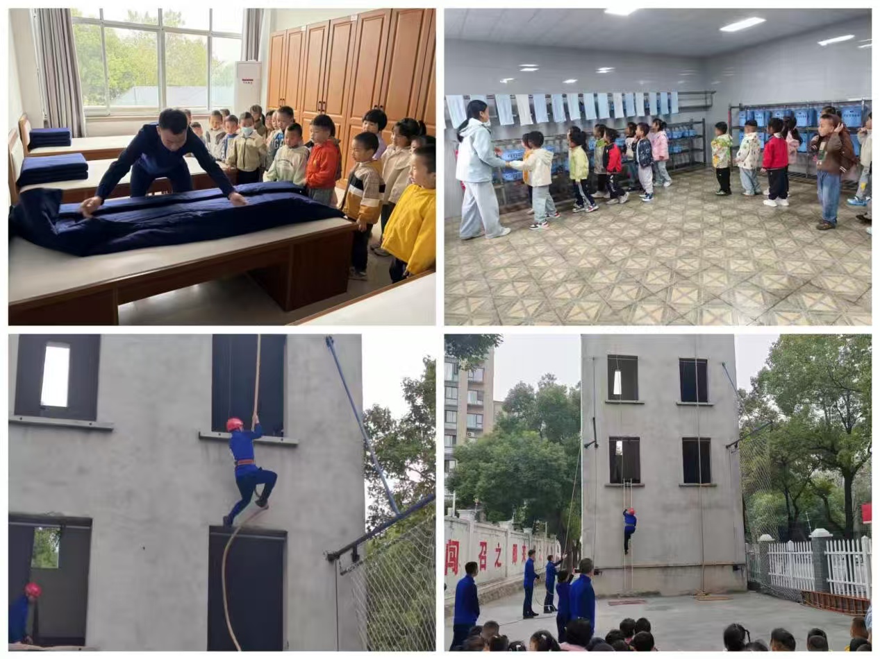 消防“零距离”致敬“火焰蓝”——浔阳区第五幼儿园组织师生走进九江市消防救援支队水上大队(图4)