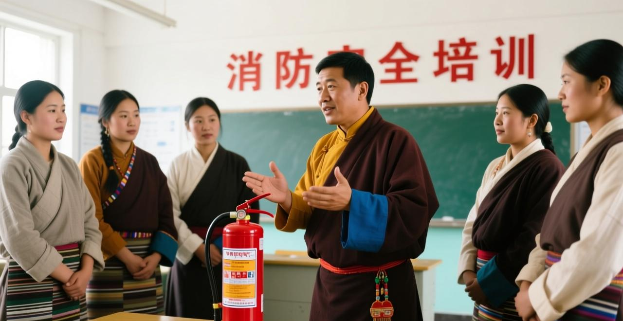 灭火器不会用？看消防员手把手教会僧众火灾面前谁都不能掉以轻心(图5)