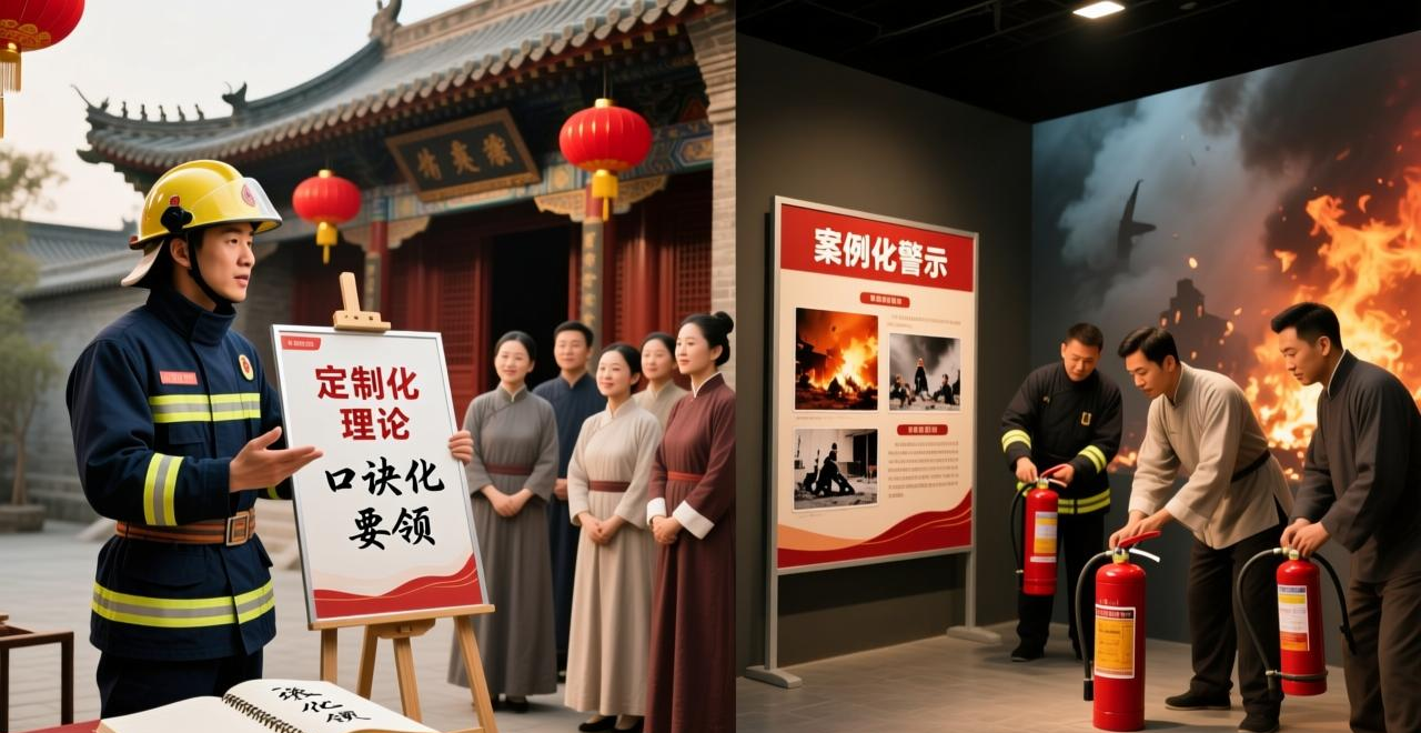 灭火器不会用？看消防员手把手教会僧众火灾面前谁都不能掉以轻心(图10)