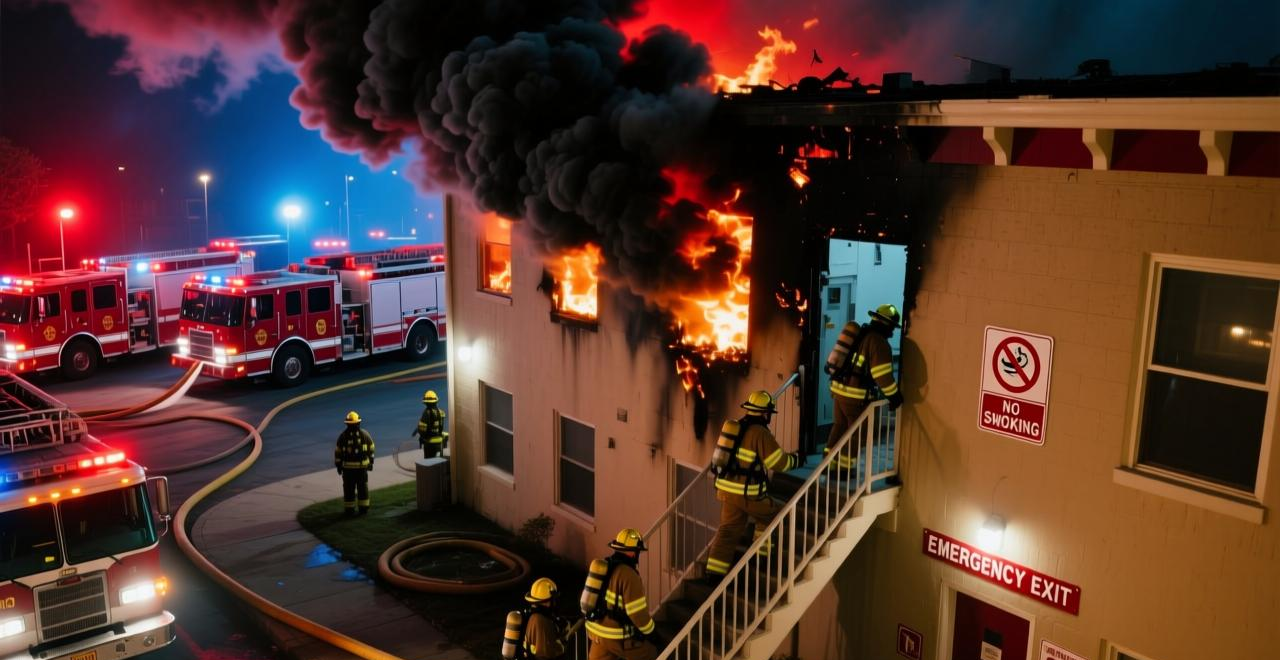 星空体育网站：灭火器不会用？看消防员手把手教会僧众火灾面前谁都不能掉以轻心(图1)