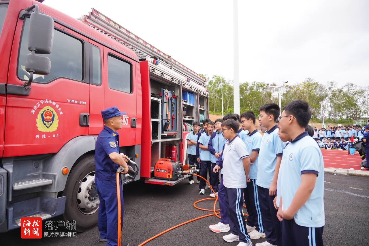 万宁消防组织开展“开学第一课”消防安全教育活动(图3)